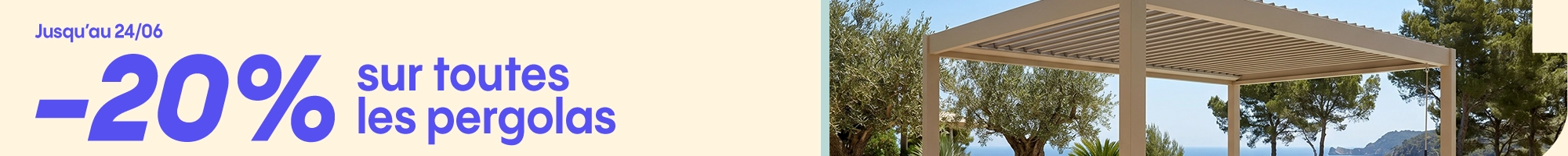 Pergola bioclimatique